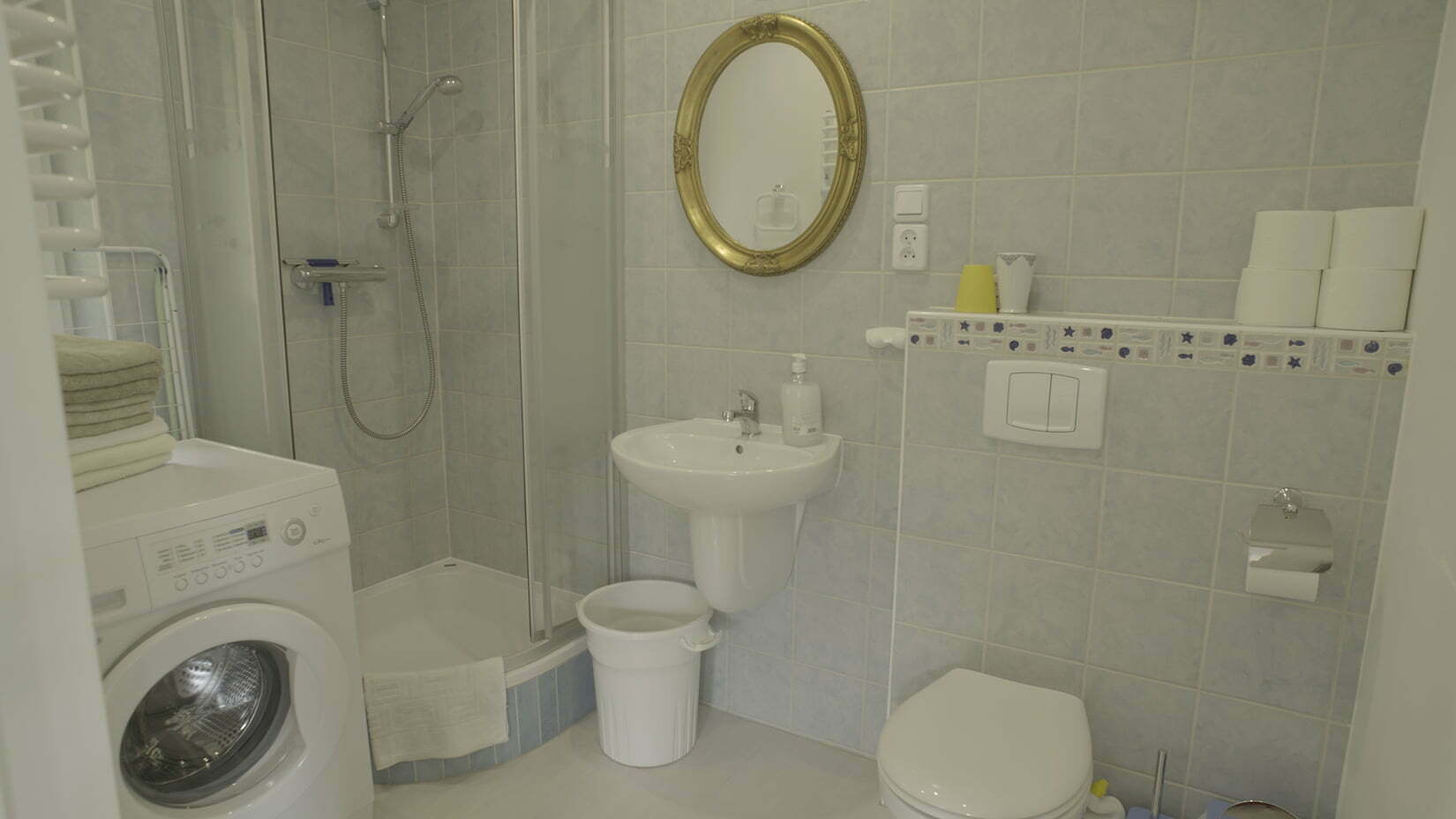 łazienka w apartamencie Beata, Sasino